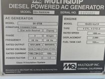 2018 Multiquip DCA70SSIU4F Generator Set